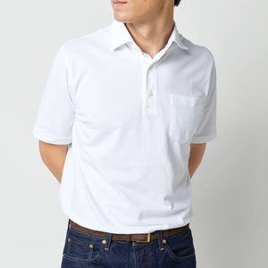 Sid Mashburn Slim-Fit Short-Sleeved Polo White Small